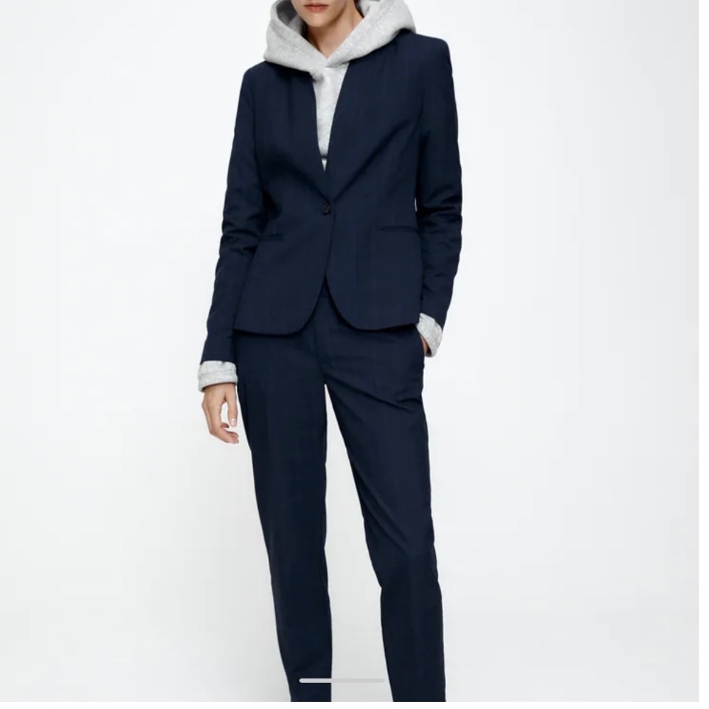 Zara cigarette pants and tailored blazer